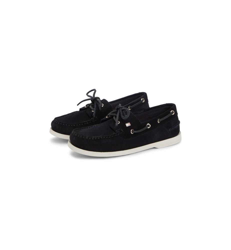Chaussures bateau en daim - Marine