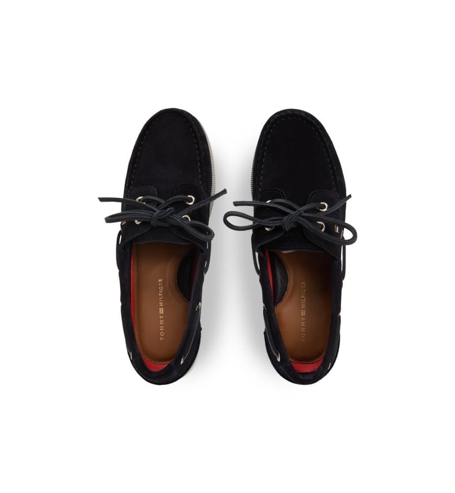 Chaussures bateau en daim - Marine