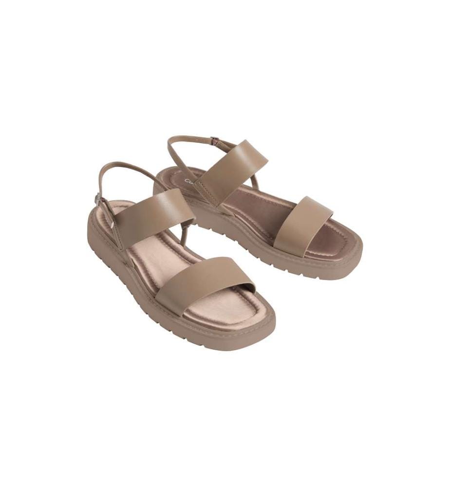 Sandales à Bride Arrière Double - desert taupe