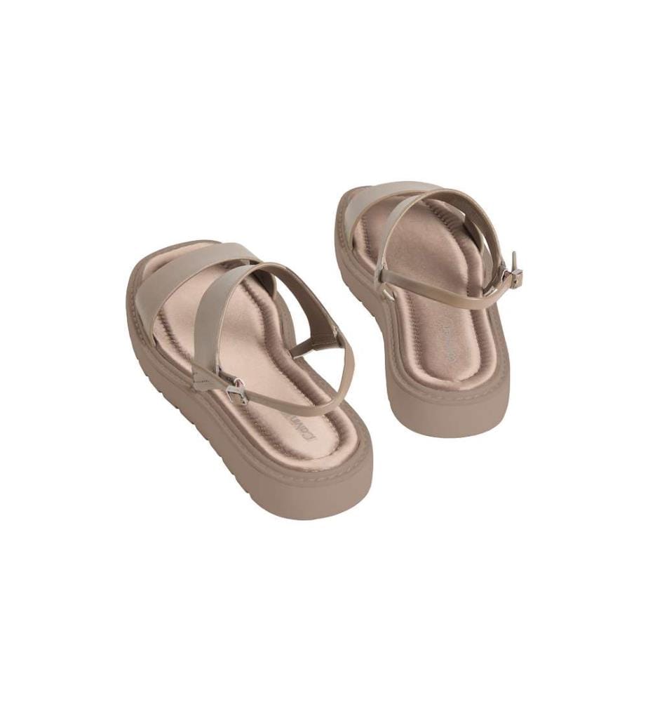 Sandales à Bride Arrière Double - desert taupe