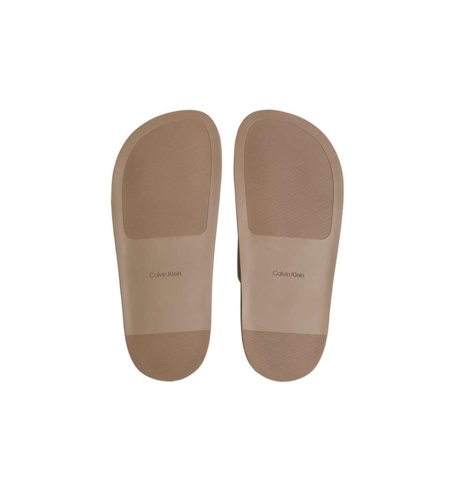 Doppel-Riemchensandalen aus Wildleder - desert taupe