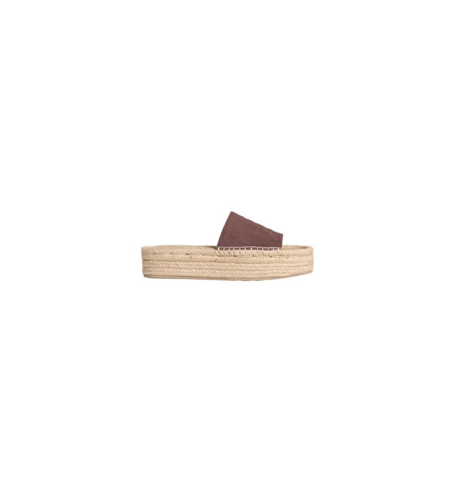 Mules Ebeth - Brun Foncé et Beige