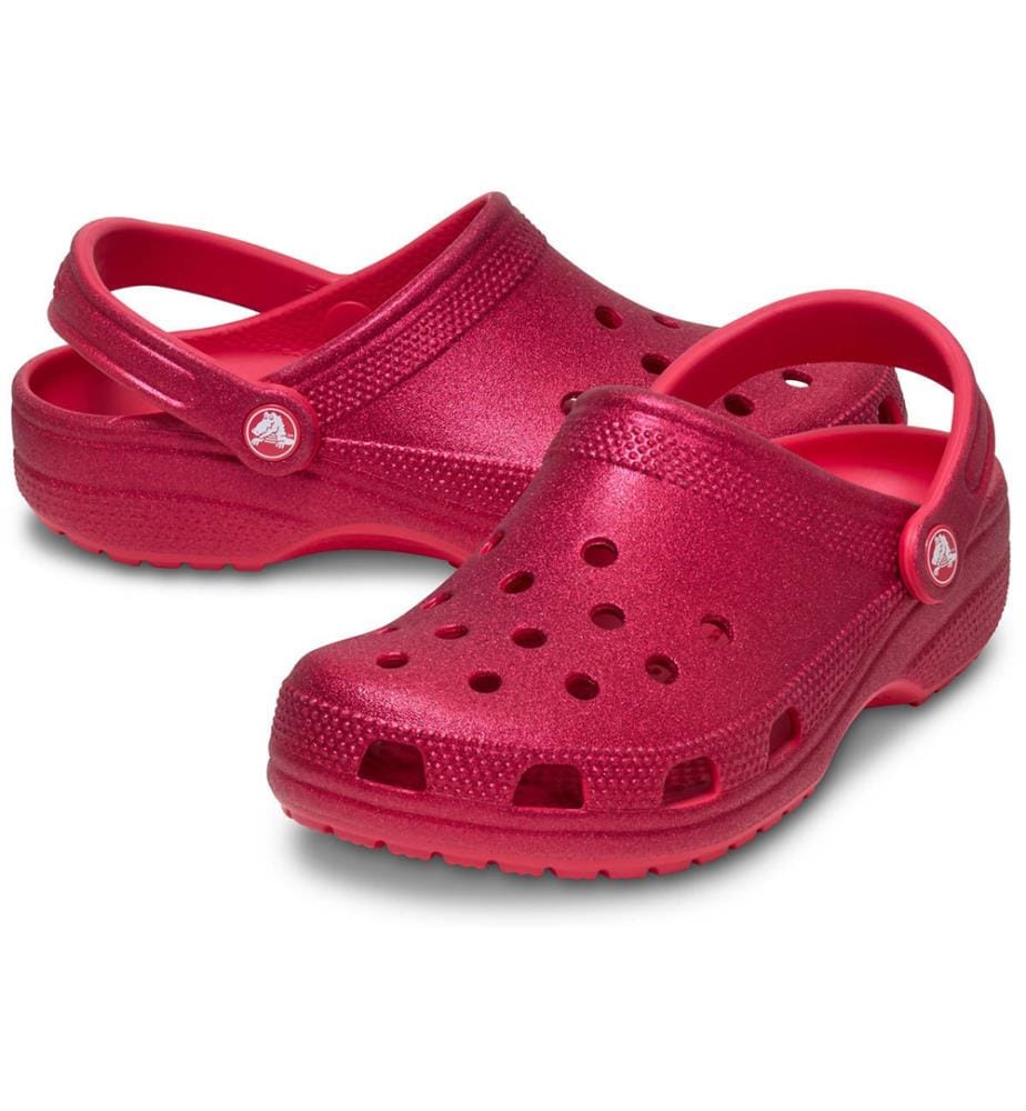 Classic Glitter-Clogs - Rot