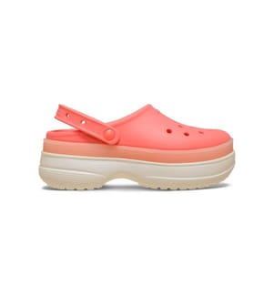 Classic Frosted Stacked Clogs - Coral