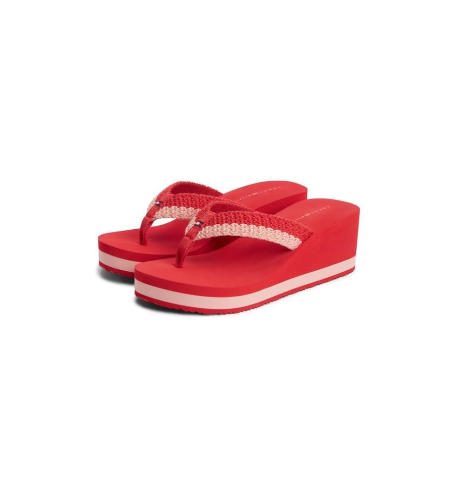 Tongs Tissées - Rouge