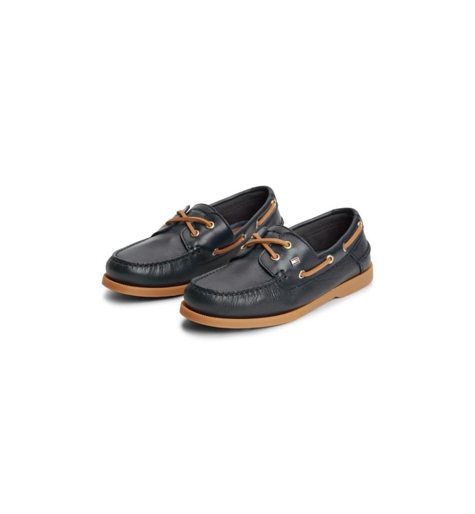 Chaussures Bateau en Cuir - Marine