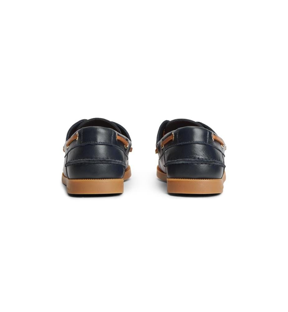 Chaussures Bateau en Cuir - Marine