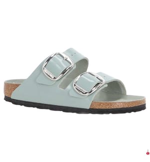 Arizona Big Buckle HEX Mules - Silver