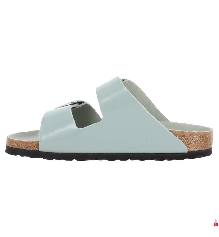 Arizona Big Buckle HEX Mules - Silver