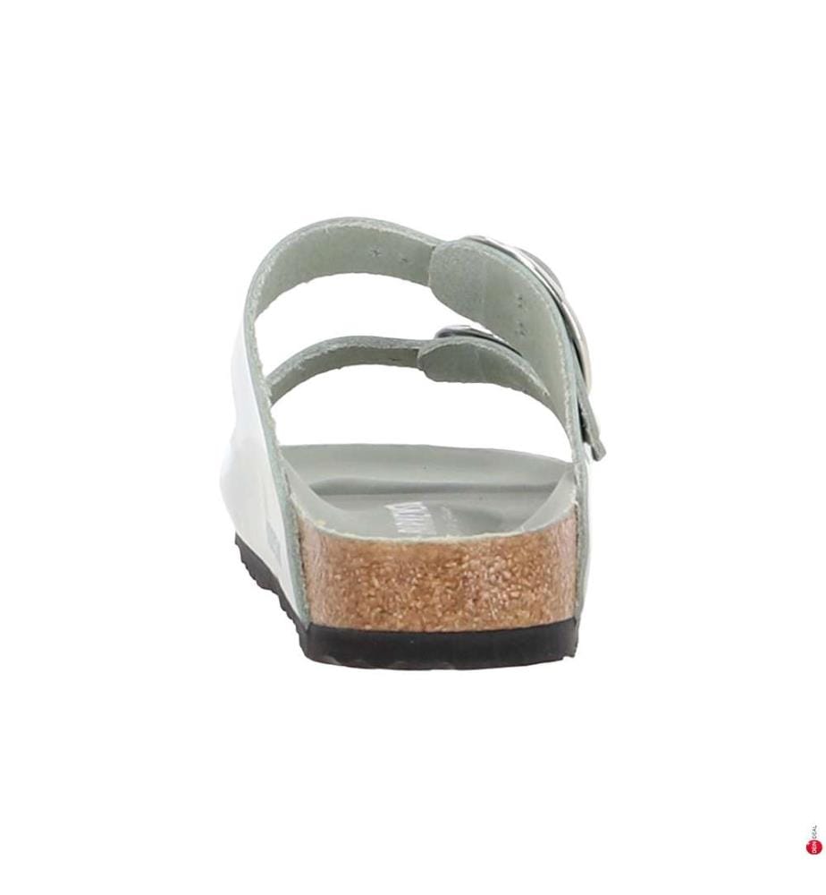 Arizona Big Buckle HEX Mules - Silver