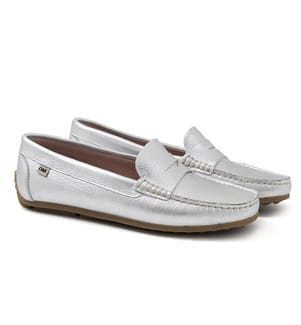 Mocassins en Cuir - Argent
