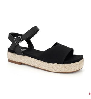 Sandalen Abby Slubby Woven - Schwarz