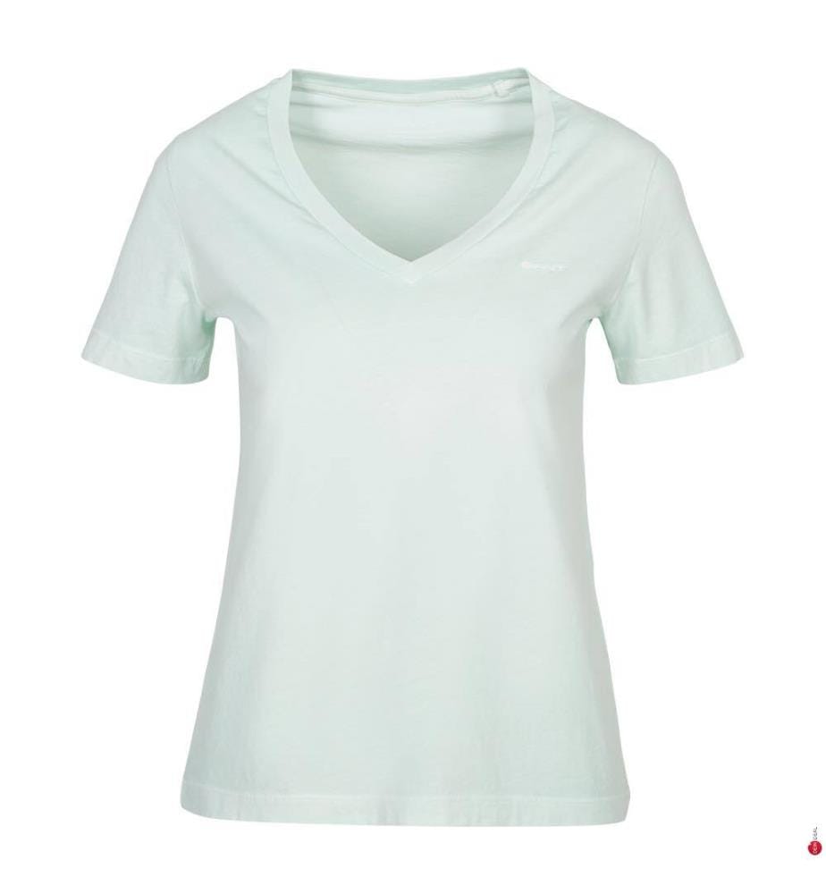 Sunfaded Regular Fit V-Neck T-Shirt - Faded Mint