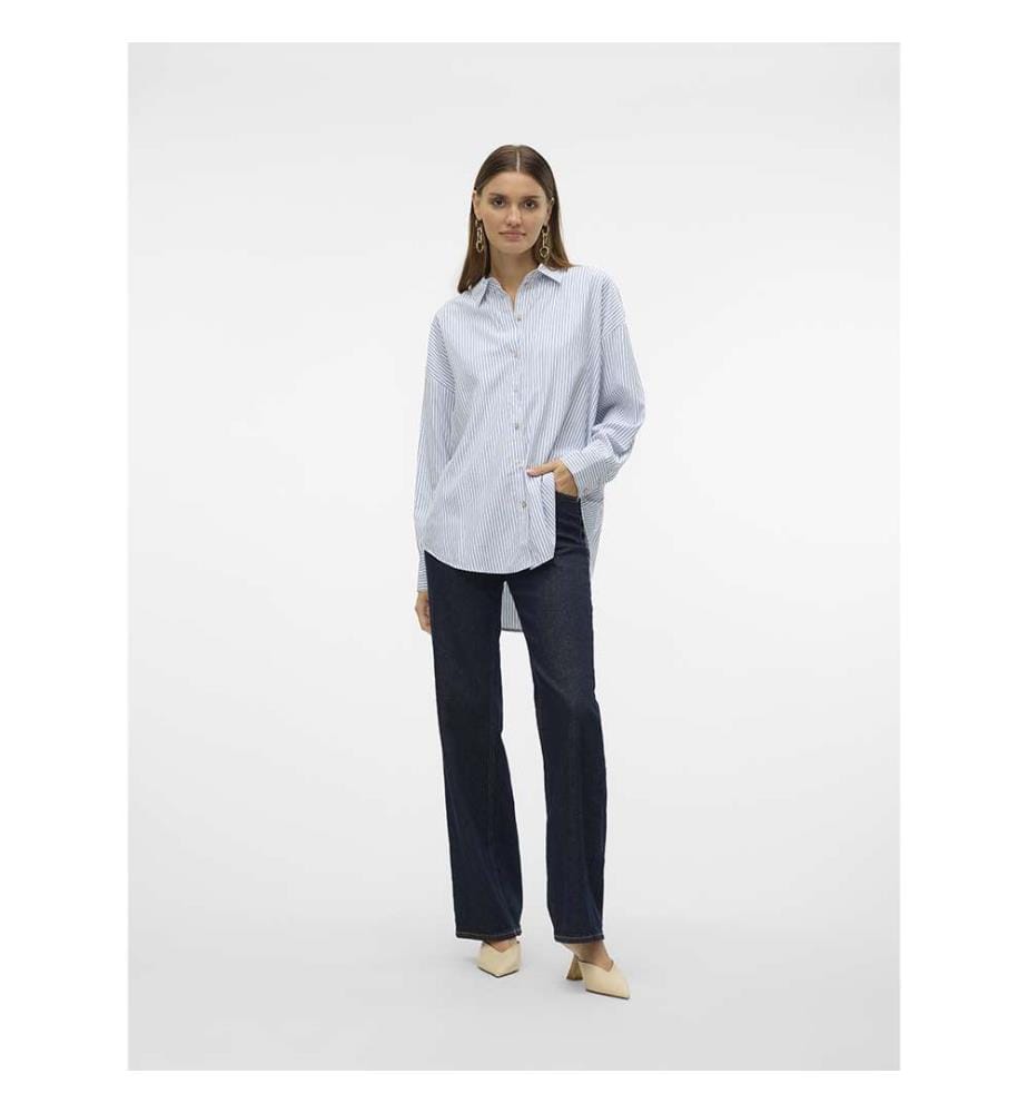 Shirt - Bright White Nok Blue Jasper