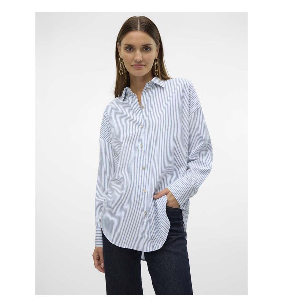 Shirt - Bright White Nok Blue Jasper
