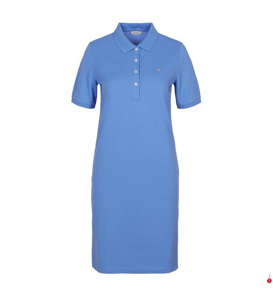 Shield Pique Polokleid - Perfektes Blau