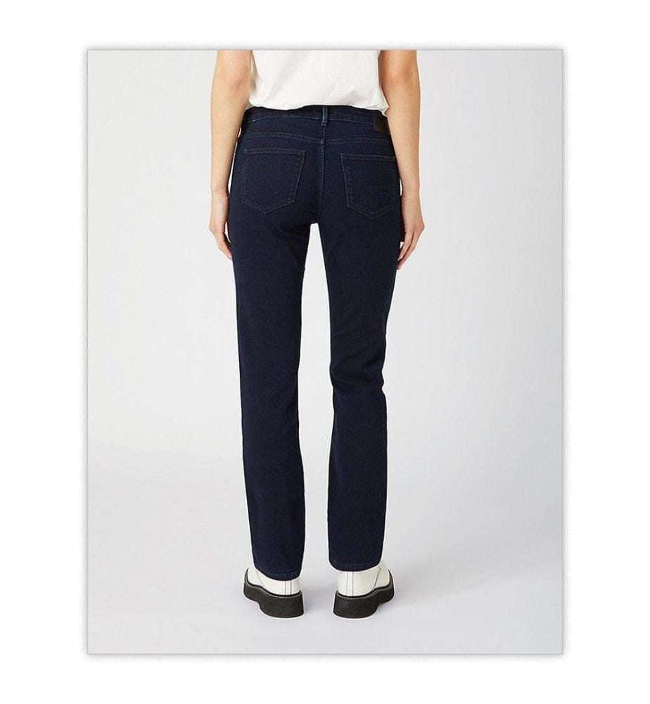 Straight Jeans - Bleu-noir