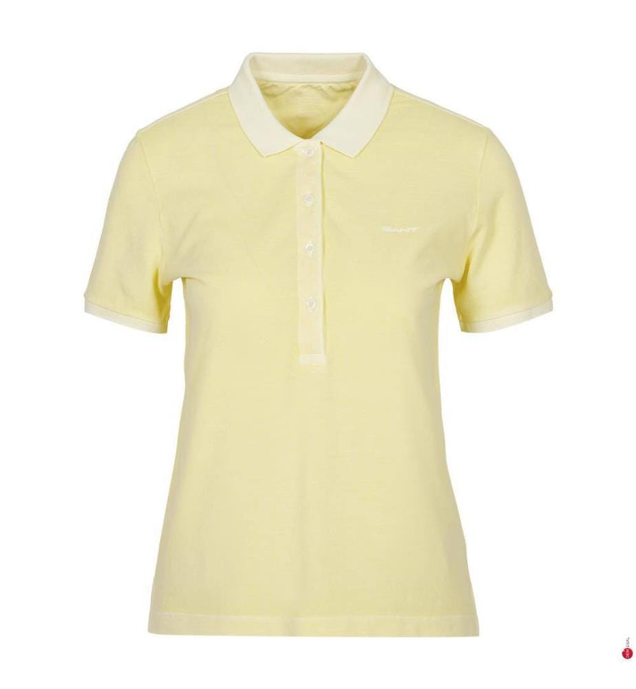 Pique Polo Sunfaded - Dusty Light Yellow