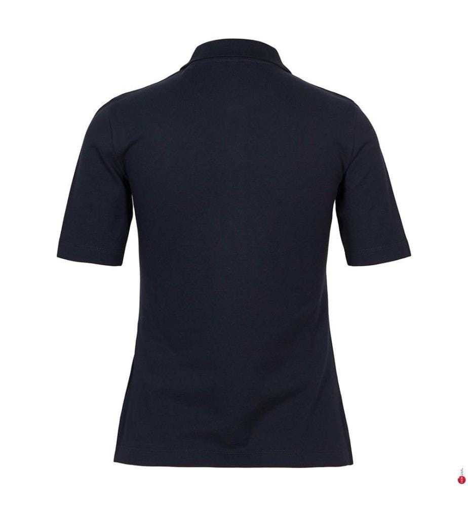 Slim Shield Piqué-Poloshirt - Nachtblau