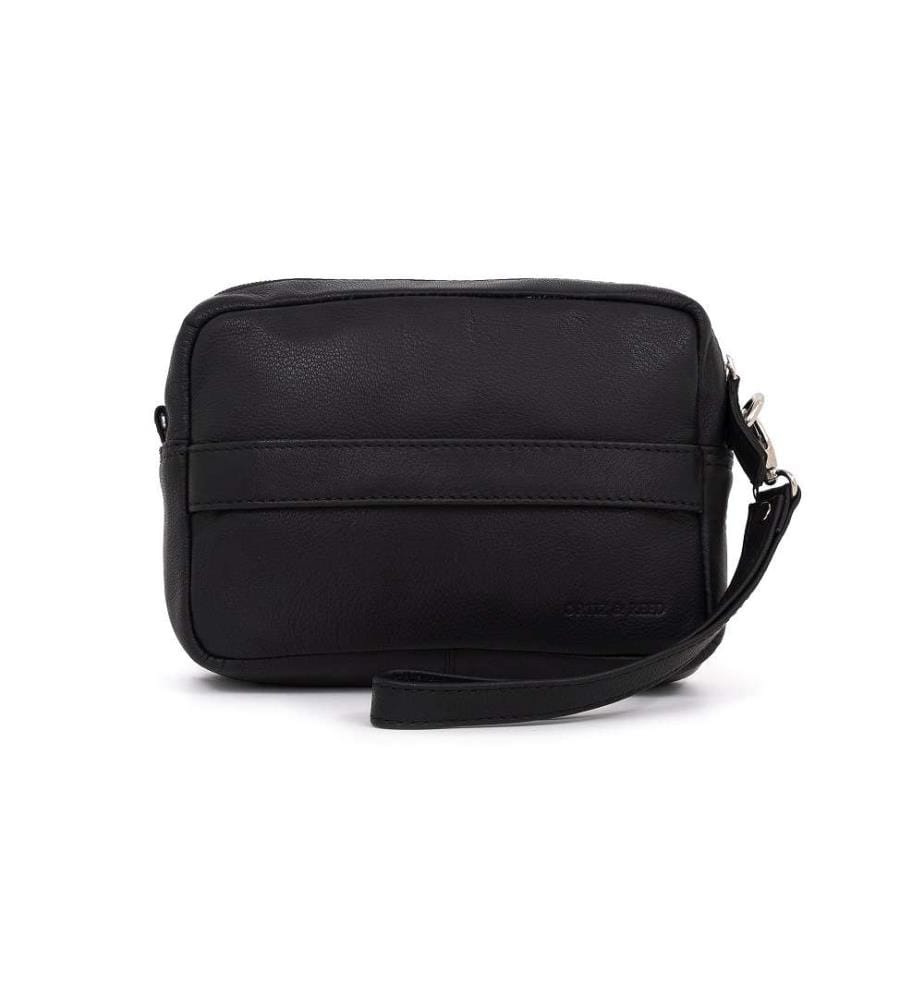Schwarze Ledertasche