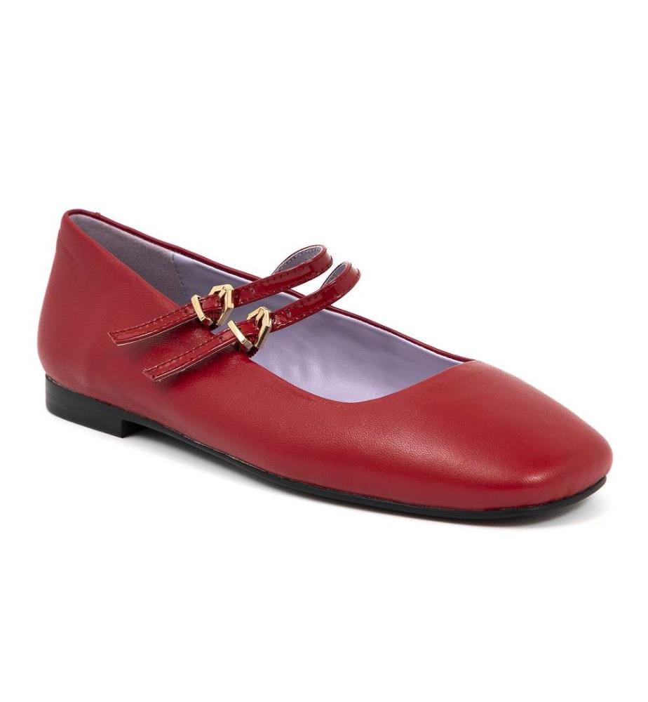 Ballerina-Schuhe - Burgunderrot