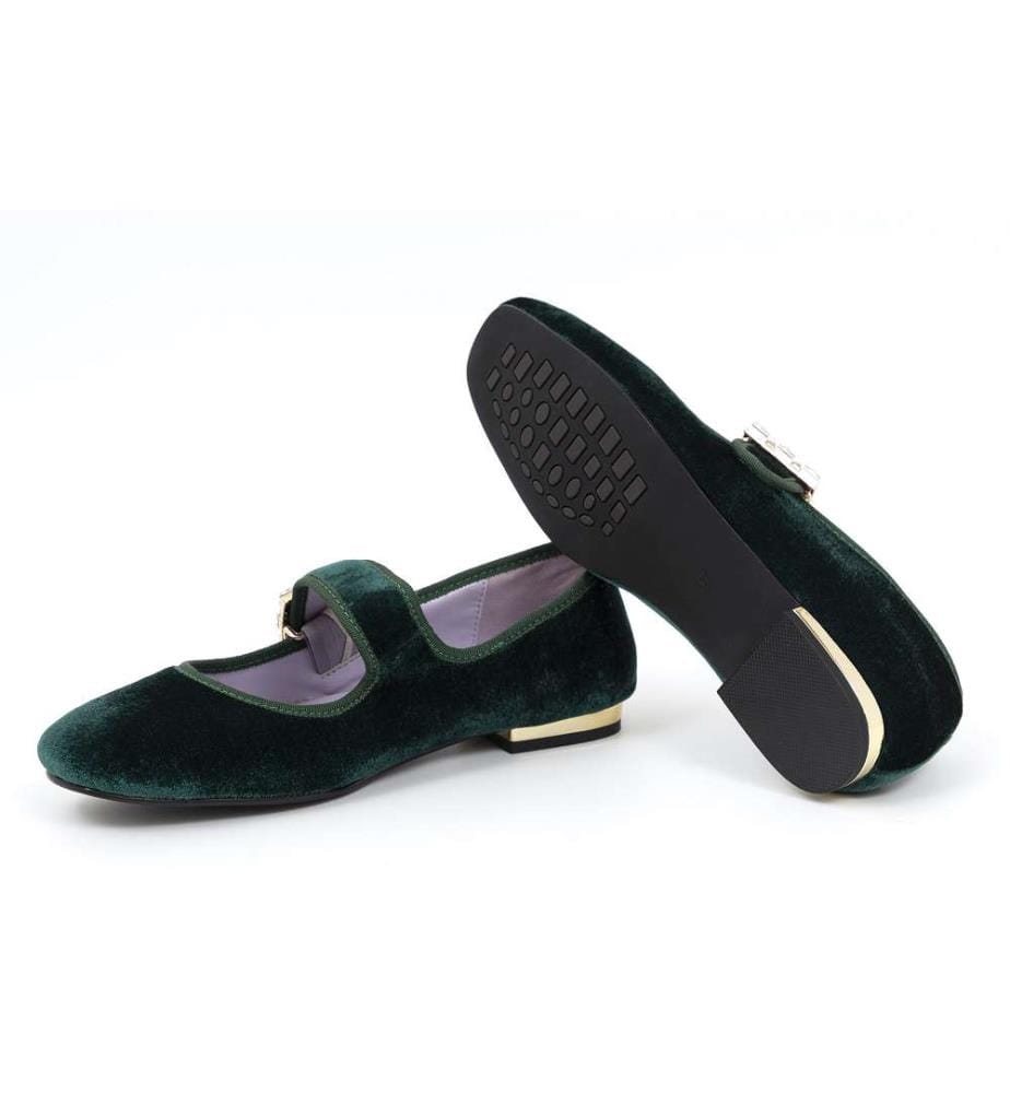 Ballerina-Schuhe - Grün