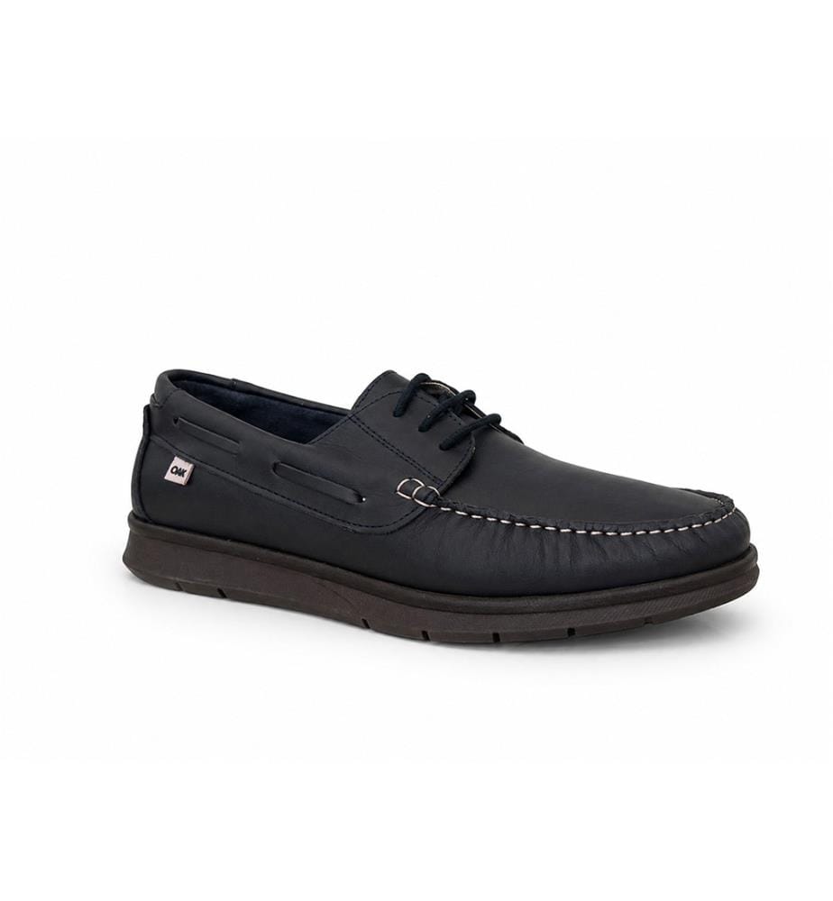 Bootsschuh aus Leder - Blau