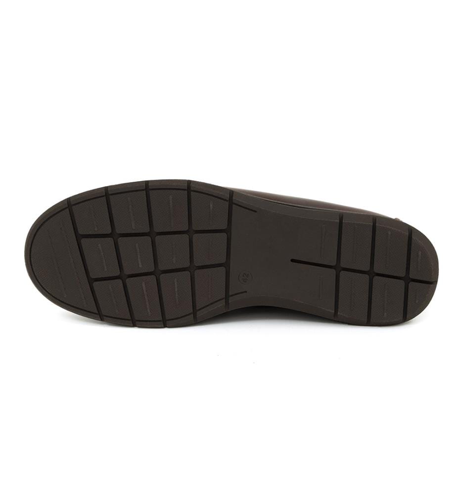 Bootsschuh aus Leder - Braun