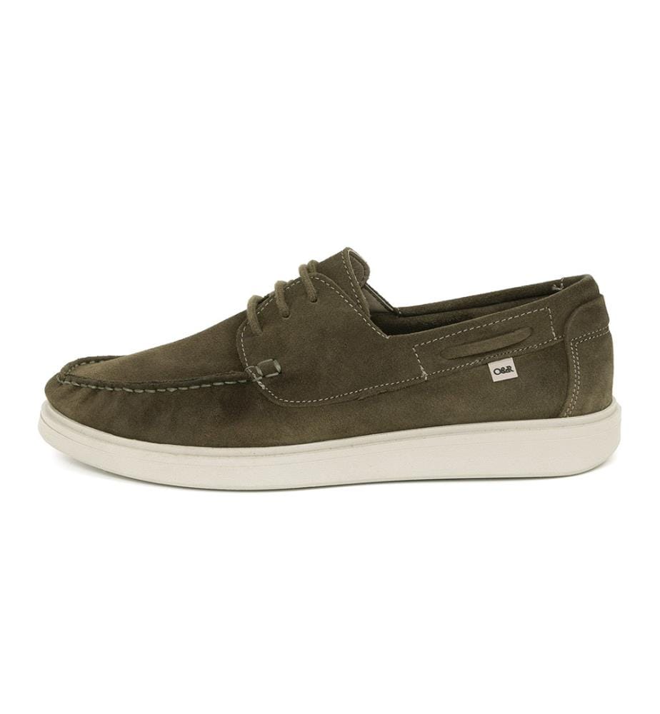 Wildleder-Boot-Schuh - Grün