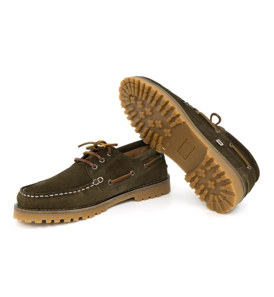 Wildleder-Boot-Schuh - Grün