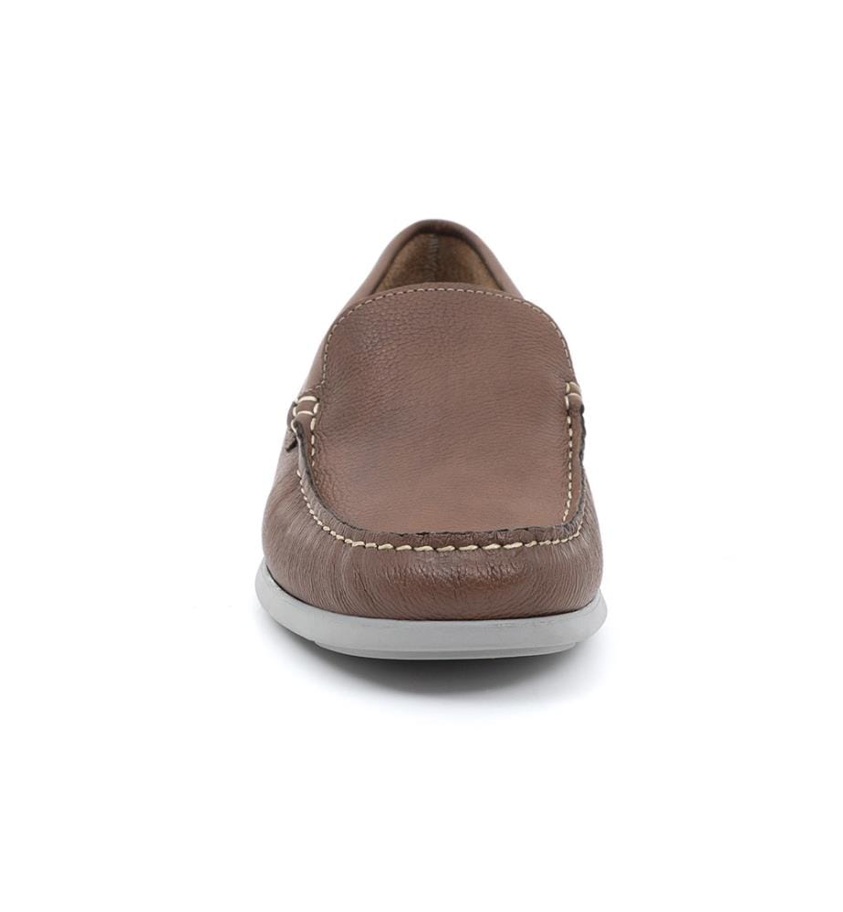 Bootsschuh aus Leder - Hellbraun