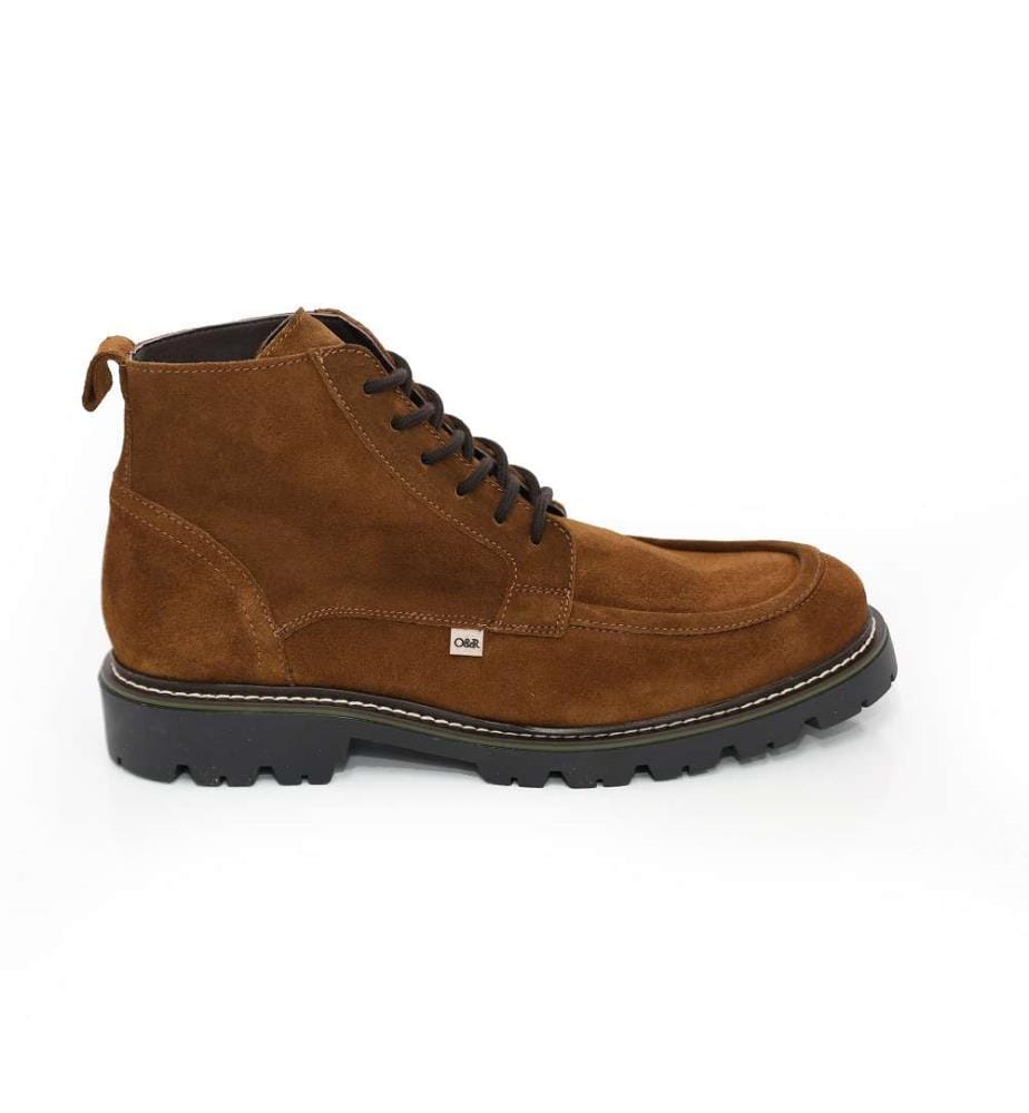 Beige Lederstiefel
