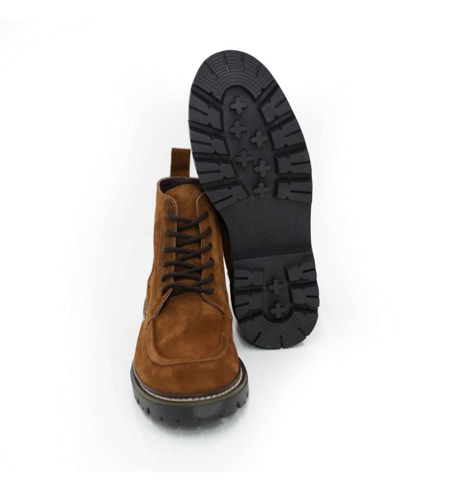 Beige Lederstiefel