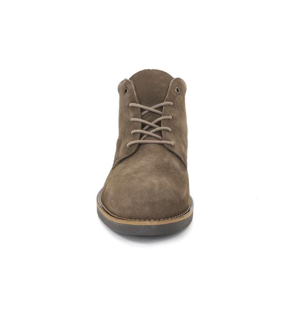 Beige Lederstiefel