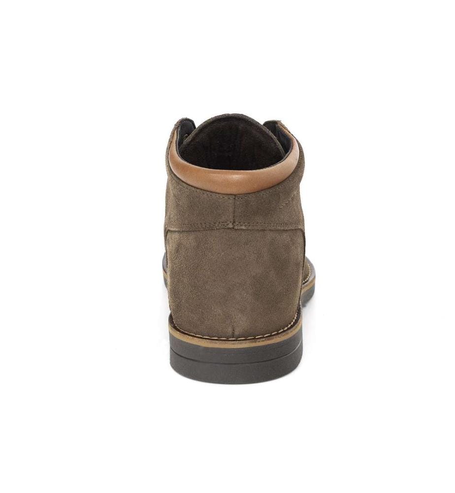 Beige Lederstiefel