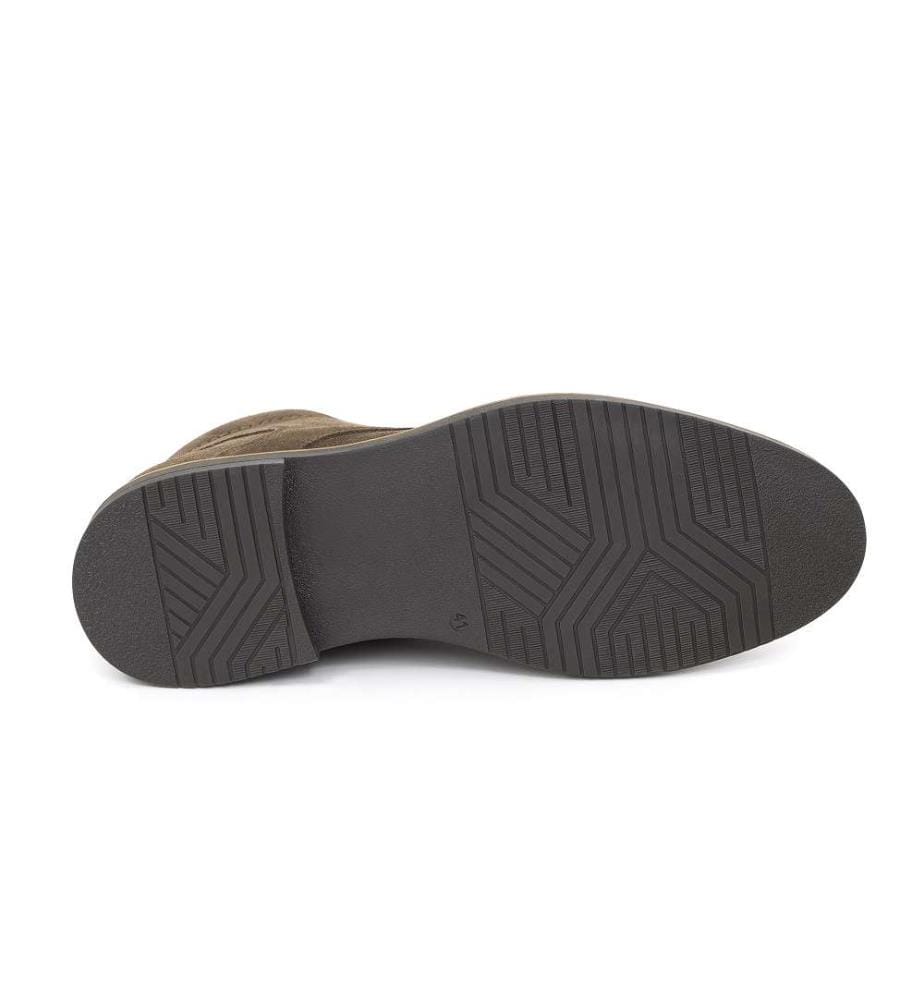 Beige Lederstiefel