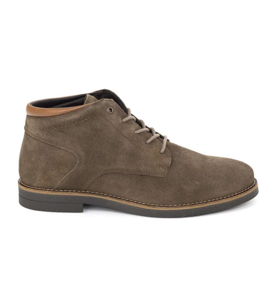 Beige Lederstiefel