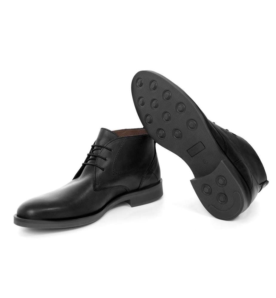 Lederstiefel - Schwarz