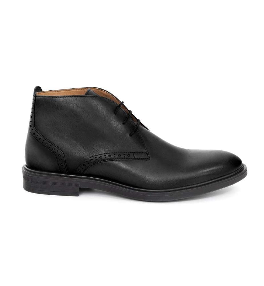 Lederstiefel - Schwarz