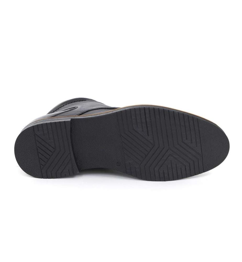 Lederstiefel - Schwarz