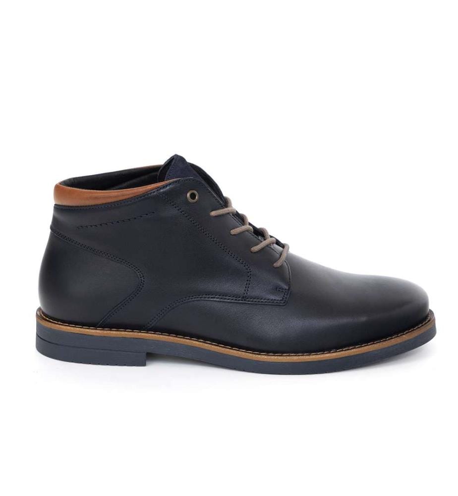 Lederstiefel - Blau