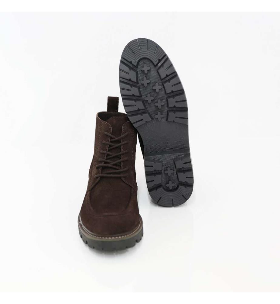 Brauner Lederstiefel