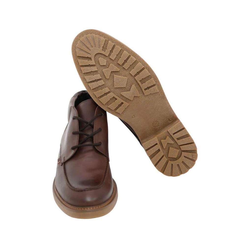 Brauner Lederstiefel