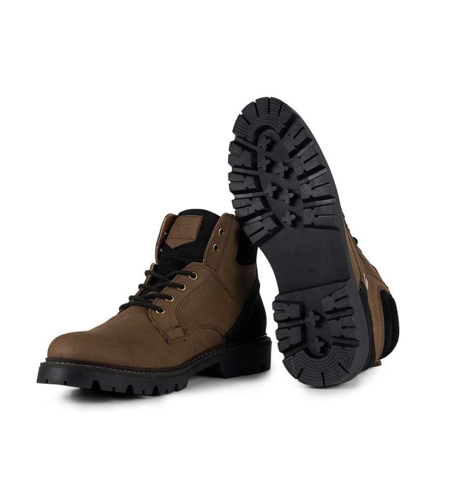 Stiefel aus Nubukleder - Braun