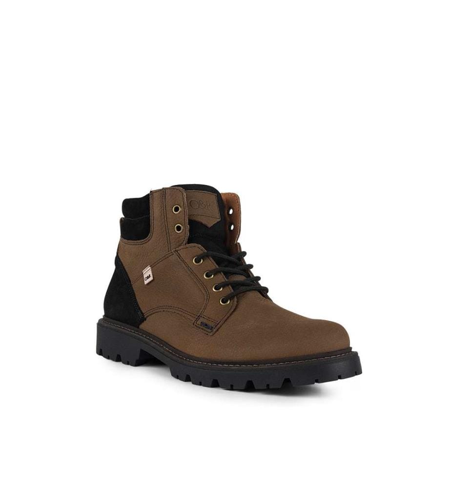 Stiefel aus Nubukleder - Braun