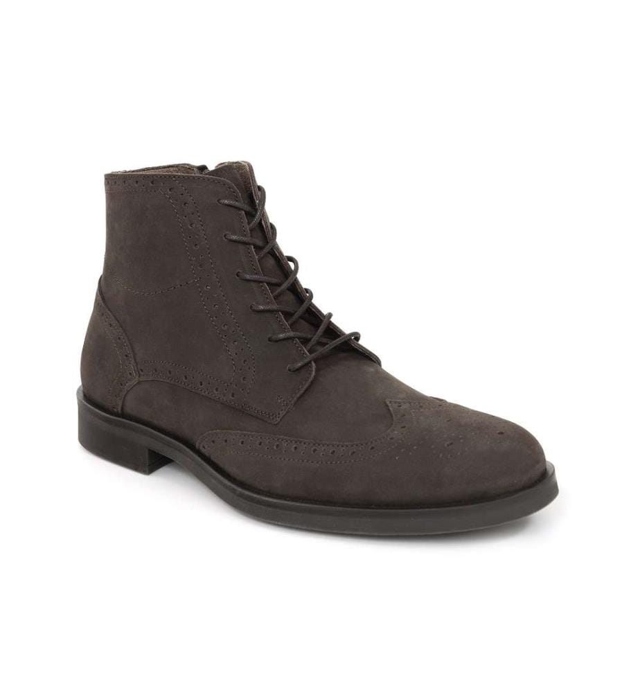 Stiefel aus Nubuckleder Braun