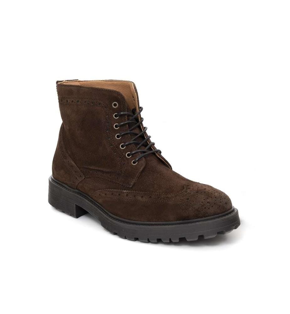 Stiefel aus Wildleder - Braun