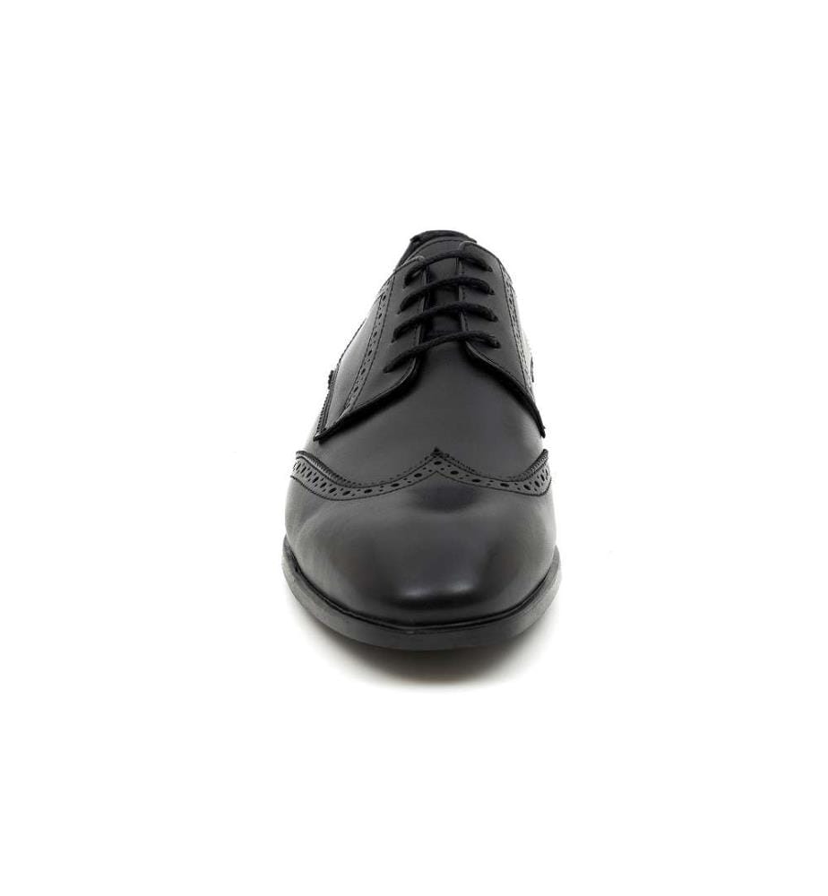 Derby-Schuhe aus Leder - Schwarz