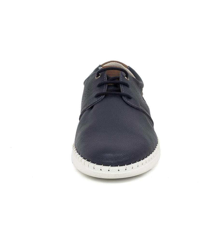Derby en nubuck - Bleu