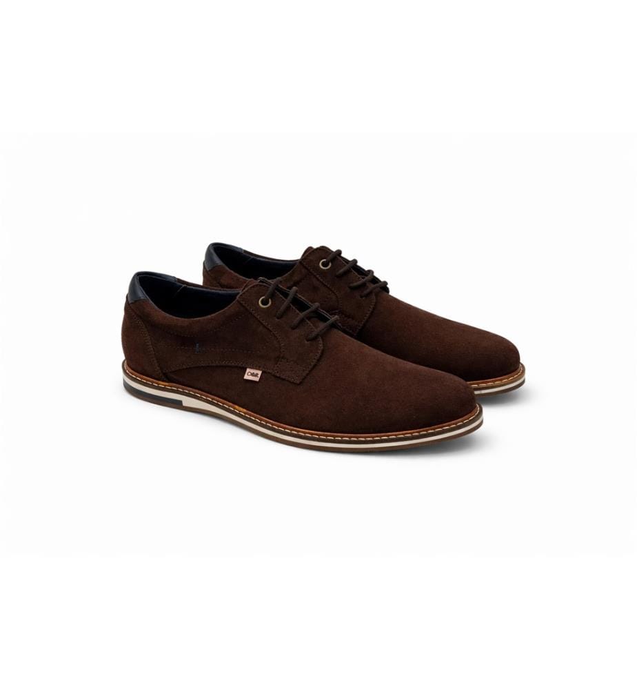 Derby en daim marron